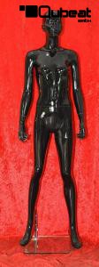 Classic window mannequin in shining black