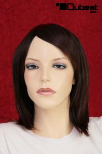 Darkbrown mediumlong wig