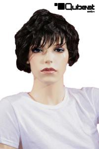 Darkbrown wavy short hair wig