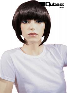 Darkbrown wig short hair