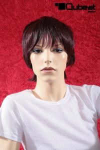 Darkred shorthair wig