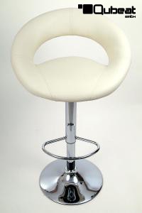 Design Barhocker creme gepolstert hhenverstellbar TV-zertifizierte Gasdruckfeder - "Clemens"