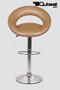 Design Barhocker gold gepolstert hhenverstellbar TV-zertifizierte Gasdruckfeder -