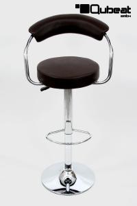 Designer Barstool brown height adjustable by gas lift action
