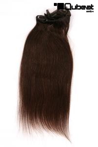 Echthaar Extensions dunkelbraun 41cm