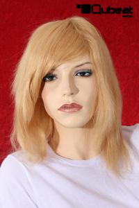 Echthaarpercke, blond 25cm