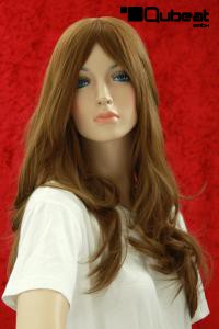 Echthaarper�cke, handgekn�pft, braun