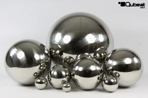Edelstahlkugel Set 20, 25 und 30 cm  Ball poliert Schwimmkugel Dekoration Rosenkugel