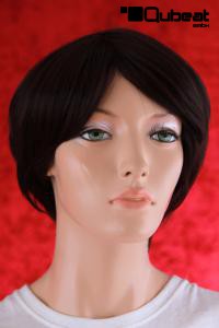 Elegant short hair wig in black