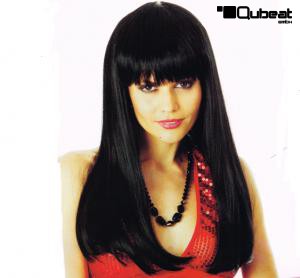 Elegante Glamour Percke in schwarz