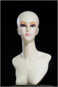 Female bust, white