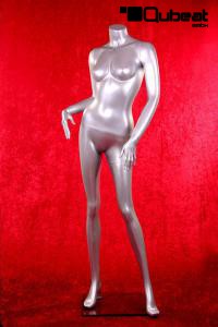 Female Mannequin headless silver