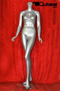 Female Mannequin headless silver