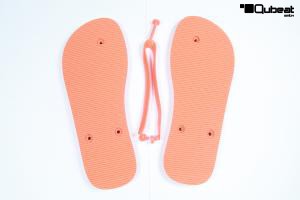 Flip Flops Sublimation orange, bedruckbar Sandalen Badelatschen