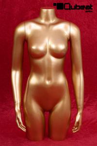 Frauentorso mit Beinansatz gold