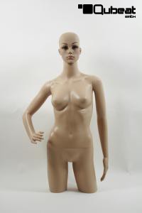 Frauentorso mit Beinansatz hautfarben beweglich aus robusten Kunststoff umweltfreundlich