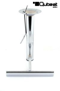 Fusttze chrome fr Barhocker
