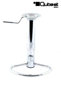 Fusttze chrome fr Barhocker