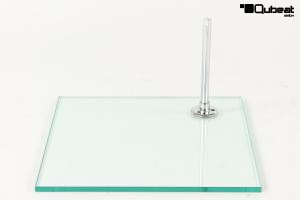 Glasplatte mit Dorn fr Kinderschaufensterpuppen (klein, eckig)