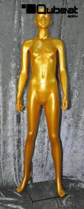 Goldene Schaufensterfigur