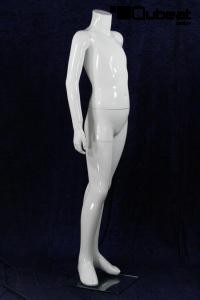 Headless mannequin, white, shining