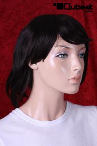 Human hair wig aubergine