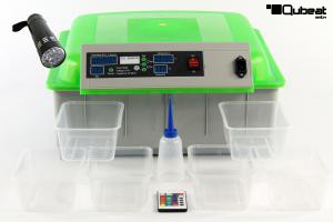 Inkubator REPTILIEN LED vollautomatisch grün Brüter Reptilien Exotische Eier, Brutautomat Brutkasten, Brutmaschine dt. Anleitung
