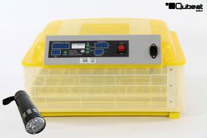 Inkubator VOLLAUTOMATISCH Brter transparenter Rahmen/Seitenteil + Horde mit Motor + Ersatzrahmen Seitenteil, 48 Hhnereier, dt. Anleitung, Brutautomat Brutkasten, Brutmaschine