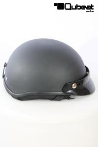 Jethelm Motorradhelm Halbschale schwarz matt Gr. L