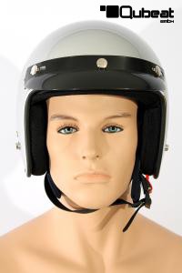 Jethelm Motorradhelm silber Gr. M