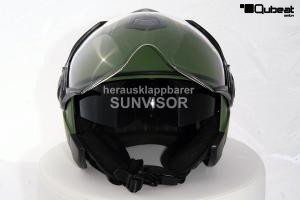 Jethelm Motorradhelm Sonnenblende - Gr. S olivgr�n armeegr�n mattgr�n