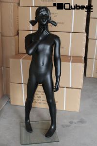 Kinder - Schaufensterpuppe Mdchen, schwarz matt