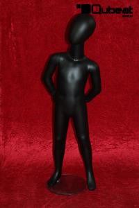 Kinder Schaufensterpuppe Schaufensterfigur schwarz matt gesichtslos Mannequin