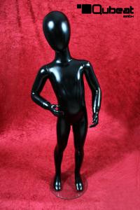 Kinder Schaufensterpuppe schwarz glnzend gesichtslos Schaufensterfigur Mannequin