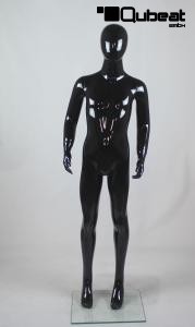 Kinder Schaufensterpuppe schwarz glnzend ohne Gesicht Schaufensterfigur Mannequin