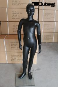 Kinder - Schaufensterpuppe weiblich, schwarz matt