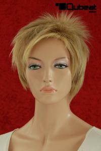 Kurze blonde Percke mit Strhnchen