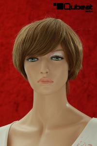 Kurzhaarpercke fr Damen in dunkelblond mit Highlights