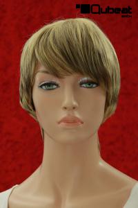 Kurzhaarpercke fr Damen/blond mit schwarzen Strhnchen
