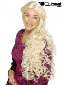 Lange blonde Percke mit Locken