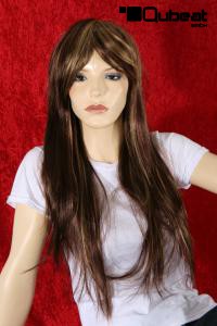 Langhaarpercke braun mit blonden Highlights