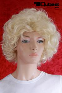 Light blonde, cut short curly wig