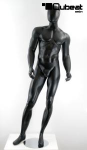 Mnnliche Schaufensterpuppe faceless schwarz