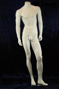 Mnnliche Schaufensterpuppe, headless, wei   B-WARE