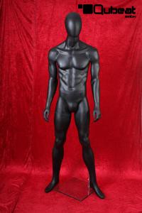 Mnnliche Schaufensterpuppe schwarz faceless