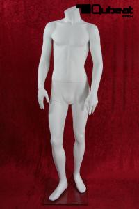 Mnnliche Schaufensterpuppe wei matt kopflos Schaufensterfigur Mannequin