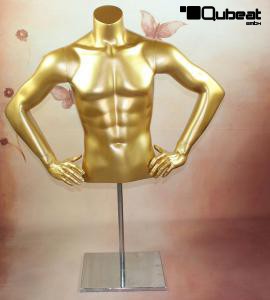 Mnnlicher Torso, gold