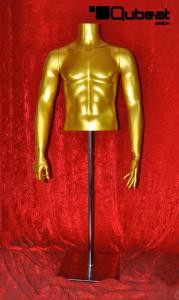 Mnnlicher Torso goldfarben