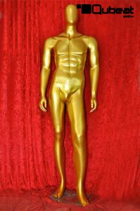 Male mannequin, faceless, gold