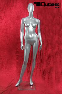 Mannequin Female, Shining Silver, Faceless